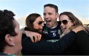 3 December 2017; David Collins of Liam Mellows celebrates with, from left, his mother Mary, wife Sarah, and sister Áine after the Galway County Senior Hurling Championship Final match between Gort and Liam Mellows at Pearse Stadium in Galway. Photo by Piaras Ó Mídheach/Sportsfile