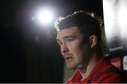 4 December 2017; Peter O'Mahony during a Munster Rugby press conference at the University of Limerick in Limerick. Photo by Diarmuid Greene/Sportsfile