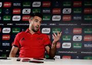 4 December 2017; Conor Murray during a Munster Rugby press conference at the University of Limerick in Limerick. Photo by Diarmuid Greene/Sportsfile