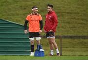 4 December 2017; Peter O'Mahony and Conor Murray during Munster Rugby squad training at the University of Limerick in Limerick. Photo by Diarmuid Greene/Sportsfile
