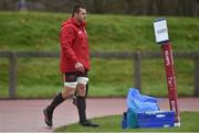 4 December 2017; CJ Stander arrives for Munster Rugby squad training at the University of Limerick in Limerick. Photo by Diarmuid Greene/Sportsfile