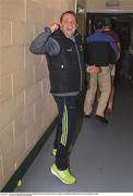 10 June 2017; The suspended Wexford manager davy Fitzgetald celebrates in the tunnel after the Leinster GAA Hurling Senior Championship Semi-Final match between Wexford and Kilkenny at Wexford Park in Wexford. Photo by Ray McManus/Sportsfile