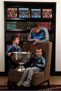 4 December 2017; In attendance at the launch of the A Season of Sundays 2017 at The Croke Park in Dublin are All-Ireland winning footballer Ciaran Kilkenny of Dublin with 7 year old Joe, left, and 5 year old Patrick McNamara, from Harolds Cross, Dublin. Photo by Stephen McCarthy/Sportsfile