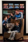 4 December 2017; In attendance at the launch of the A Season of Sundays 2017 at The Croke Park in Dublin are All-Ireland winning footballer Ciaran Kilkenny of Dublin with 7 year old Joe, left, and 5 year old Patrick McNamara, from Harolds Cross, Dublin. Photo by Stephen McCarthy/Sportsfile