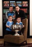 4 December 2017; In attendance at the launch of the A Season of Sundays 2017 at The Croke Park in Dublin are All-Ireland winning Dublin footballers Ciaran Kilkenny, left, and Dean Rock with 7 year old Sean and 4 year old Rory Whelan, from Bayside, Dublin. Photo by Stephen McCarthy/Sportsfile