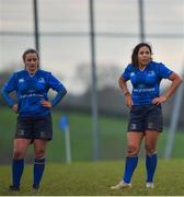 3 December 2017; Sene Naoupu, right, and Michelle Claffey of Leinster during the Women's Interprovincial Rugby match between Ulster and Leinster at Dromore RFC in Dromore, Co Antrim. Photo by David Fitzgerald/Sportsfile