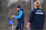 3 December 2017; Leinster coach Kieran Hurrell prior to the Women's Interprovincial Rugby match between Ulster and Leinster at Dromore RFC in Dromore, Co Antrim. Photo by David Fitzgerald/Sportsfile