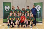 05 December 2017; St. Leo's College, Co. Carlow, prior to the FAI Post Primary Schools Futsal Finals at Waterford IT Indoor Arena in Waterford.  Photo by Seb Daly/Sportsfile