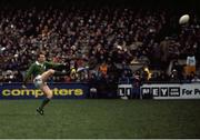 7 February 1987; Michael Kiernan of Ireland during the Five Nations Championship at Lansdowne Road in Dublin where Ireland won 17-0 against England. Photo by Ray McManus/Sportsfile