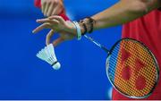 6 December 2017; Nhat Nguyen of Ireland in action against Dylan Soedjasa of New Zealand during the Badminton Irish Open Preliminary Rounds at National Indoor Arena in Abbotstown, Dublin. Photo by Eóin Noonan/Sportsfile