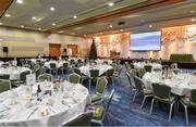 6 December 2017; A general view of the room ahead of the Irish Life Health National Athletics Awards 2017 at Crowne Plaza in Santry, Dublin. Photo by Sam Barnes/Sportsfile