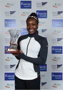 6 December 2017; U20 Athlete of the Year Gina Akpe-Moses during the Irish Life Health National Athletics Awards 2017 at Crowne Plaza in Santry, Dublin. Photo by Sam Barnes/Sportsfile