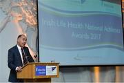 6 December 2017; Jim Dowdall, Managing Director at Irish Life Health, speaking during the Irish Life Health National Athletics Awards 2017 at Crowne Plaza in Santry, Dublin. Photo by Piaras Ó Mídheach/Sportsfile