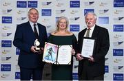 6 December 2017; European Award Winners, from left, Paddy Marley, Teresa McDaid and Donie Walsh during the Irish Life Health National Athletics Awards 2017 at Crowne Plaza in Santry, Dublin. Photo by Sam Barnes/Sportsfile