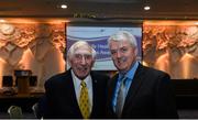 6 December 2017; Hall of Fame award winner Ray Flynn, right, with Ronnie Delany, 1956 Olympic 1,500m Champion, in attendance during the Irish Life Health National Athletics Awards 2017 at Crowne Plaza in Santry, Dublin. Photo by Piaras Ó Mídheach/Sportsfile