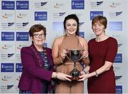 6 December 2017; Schools Athlete of the Year Michaela Walsh, centre, with Mayor of Fingal Mary McCamley, left, and Mary Barrett, Irish Schools Athletics, during the Irish Life Health National Athletics Awards 2017 at Crowne Plaza in Santry, Dublin. Photo by Sam Barnes/Sportsfile