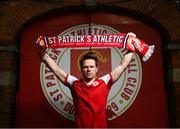 7 December 2017; Simon Madden poses for a portrait, at Richmond Park in Inchicore, after signing for St Patrick's Athletic's. Photo by Stephen McCarthy/Sportsfile