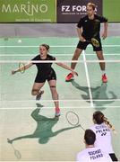 7 December 2017; Chloe Magee and Sam Magee of Ireland in action against Milosz Bochat and Aneta Wojtkowska of Poland during their Badminton Irish Open Mixed Doubles quarter-final match at the National Indoor Arena in Abbotstown, Dublin. Photo by David Fitzgerald/Sportsfile
