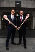 7 December 2017; In attendance at the official launch of Davy as sponsor of the Cuala Senior Hurling team is Cuala captain Paul Schutte and Tom Butler, Director, Davy Private Clients. This partnership will see Davy support the current All-Ireland, Leinster and Dublin champions in their continued pursuit of excellence. Photo by Sam Barnes/Sportsfile