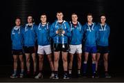 7 December 2017; Sigerson Cup teams representatives, from left, Conor McCarthy of UCD, James Guinness of Trinity College Dublin, Damien Comer of NUIG, Oisin O'Neill of St. Mary's University Belfast, Fintan O Cuanaigh of University of Limerick, Shane Dempsey of DIT, and Diarmuid O'Connor of DCU Dochas Eireann, in attendance at the Electric Ireland Higher Education GAA Senior Championships Launch and Draw at Croke Park in Dublin. Photo by Seb Daly/Sportsfile