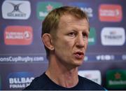 8 December 2017; Head coach Leo Cullen during a Leinster rugby press conference at Leinster Rugby Headquarters in Dublin. Photo by Seb Daly/Sportsfile