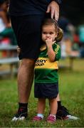 9 December 2017; 18 month Isabelle Kelleher, from Rathmore, Co Kerry, relaxes during the PwC All Star Tour 2017 - All Star Hurling game at the Singapore Recreation Club, The Pandang, in Singapore. Photo by Ray McManus/Sportsfile