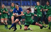 9 December 2017; Lindsay Peat of Leinster is tackled by Ciara O'Connor of Connacht during the Women's Interprovincial Series match between Leinster and Connacht at Donnybrook Stadium in Dublin. Photo by David Fitzgerald/Sportsfile