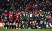 9 December 2017; Members of both teams tussle during the European Rugby Champions Cup Pool 4 Round 3 match between Munster and Leicester Tigers at Thomond Park in Limerick. Photo by Stephen McCarthy/Sportsfile
