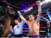 9 December 2017; Michael Conlan celebrates defeating Luis Fernando Molina in their featherweight bout at The Theater at Madison Square Garden in New York, USA. Photo by Mikey Williams/Top Rank/Sportsfile