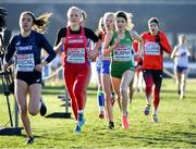10 December 2017; Sophie Murphy of Ireland, second from right, competing in the U20 Women's event during the European Cross Country Championships 2017 at Samorin in Slovakia. Photo by Sam Barnes/Sportsfile