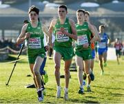 10 December 2017; Darragh McElhinney, left, James Edgar, centre, and Craig McMeechan of Ireland competing in the U20 Men's event during the European Cross Country Championships 2017 at Samorin in Slovakia. Photo by Sam Barnes/Sportsfile