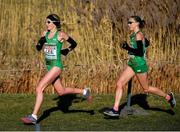 10 December 2017; Lizzie Lee, left, and Kerry O'Flaherty of Ireland competing in the Senior Women's event during the European Cross Country Championships 2017 at Samorin in Slovakia. Photo by Sam Barnes/Sportsfile