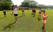 10 December 2017; Galway captain David Burke during a coaching session and end of season medal presentations at the Singapore Gaelic Lions GAA training session at The Grandstand, Turf Club Rd, Bukit Timah, Singapore  Photo by Ray McManus/Sportsfile