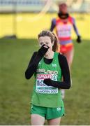 10 December 2017; Fionnuala McCormack of Ireland reacts after competing in the Senior Women's event during the European Cross Country Championships 2017 at Samorin in Slovakia. Photo by Sam Barnes/Sportsfile