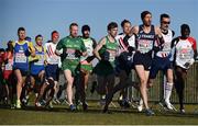 10 December 2017; Athletes including Sean Tobin, centre left, and Paul Pollock, centre right, of Ireland, competing in the Senior Men's  event during the European Cross Country Championships 2017 at Samorin in Slovakia. Photo by Sam Barnes/Sportsfile