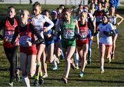 10 December 2017; Fiona Everard of Ireland, centre, competing in the U20 Women's event during the European Cross Country Championships 2017 at Samorin in Slovakia. Photo by Sam Barnes/Sportsfile