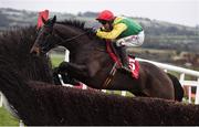 10 December 2017; Sizing John, with Robbie Power up, jump the last, on their way to winning the John Durkan Memorial Punchestown Steeplechase at Punchestown Racecourse in Naas, Co Kildare. Photo by Cody Glenn/Sportsfile