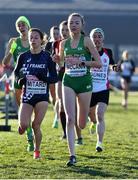 10 December 2017;  Jodie McCann of Ireland, centre, competing in the U20 Women's event during the European Cross Country Championships 2017 at Samorin in Slovakia. Photo by Sam Barnes/Sportsfile