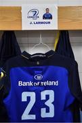 10 December 2017; The jersey of Jordan Larmour of Leinster in the dressing room prior to the European Rugby Champions Cup Pool 3 Round 3 match between Exeter Chiefs and Leinster at Sandy Park in Exeter, England.  Photo by Brendan Moran/Sportsfile