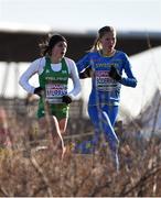 10 December 2017; Bethanie Murray of Ireland, left, and Linn Söderholm of Sweden competing in the U23 Women's event during the European Cross Country Championships 2017 at Samorin in Slovakia. Photo by Sam Barnes/Sportsfile
