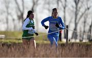 10 December 2017; Bethanie Murray of Ireland, left, and Linn Söderholm of Sweden competing in the U23 Women's event during the European Cross Country Championships 2017 at Samorin in Slovakia. Photo by Sam Barnes/Sportsfile