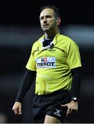 10 December 2017; Referee Romain Poite views the big screen to judge on the try by Luke McGrath of Leinster which was subsequently disallowed during the European Rugby Champions Cup Pool 3 Round 3 match between Exeter Chiefs and Leinster at Sandy Park in Exeter, England. photo by Brendan Moran/Sportsfile