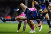 10 December 2017; Rob Kearney of Leinster falls to the ground after contesting possession with Jack Nowell of Exeter Chiefs during the European Rugby Champions Cup Pool 3 Round 3 match between Exeter Chiefs and Leinster at Sandy Park in Exeter, England. Photo by Brendan Moran/Sportsfile