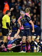 10 December 2017; Fergus McFadden of Leinster celebrates his side's second try during the European Rugby Champions Cup Pool 3 Round 3 match between Exeter Chiefs and Leinster at Sandy Park in Exeter, England. Photo by Brendan Moran/Sportsfile
