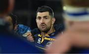10 December 2017; Rob Kearney of Leinster speaks to his team-mates after the European Rugby Champions Cup Pool 3 Round 3 match between Exeter Chiefs and Leinster at Sandy Park in Exeter, England.  Photo by Brendan Moran/Sportsfile