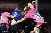 10 December 2017; Tadhg Furlong of Leinster get involved in a maul with Jonny Hill of Exeter Chiefs during the European Rugby Champions Cup Pool 3 Round 3 match between Exeter Chiefs and Leinster at Sandy Park in Exeter, England.  Photo by Brendan Moran/Sportsfile