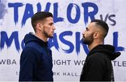 11 December 2017; Martin Ward, left, and Jili Giner during a press conference at the Courthouse Hotel, in Shoreditch, London, ahead of their vacant European Super-Featherweight Championship bout at York Hall. Photo by Stephen McCarthy/Sportsfile