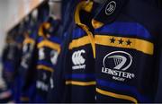 10 December 2017; Leinster jerseys hang in their dressing room prior to the European Rugby Champions Cup Pool 3 Round 3 match between Exeter Chiefs and Leinster at Sandy Park in Exeter, England. Photo by Brendan Moran/Sportsfile
