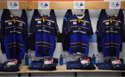 10 December 2017; Leinster jerseys hang in their dressing room prior to the European Rugby Champions Cup Pool 3 Round 3 match between Exeter Chiefs and Leinster at Sandy Park in Exeter, England. Photo by Brendan Moran/Sportsfile