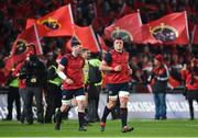 9 December 2017; Peter O'Mahony, left, and CJ Stander of Munster make their way out for the European Rugby Champions Cup Pool 4 Round 3 match between Munster and Leicester Tigers at Thomond Park in Limerick. Photo by Diarmuid Greene/Sportsfile